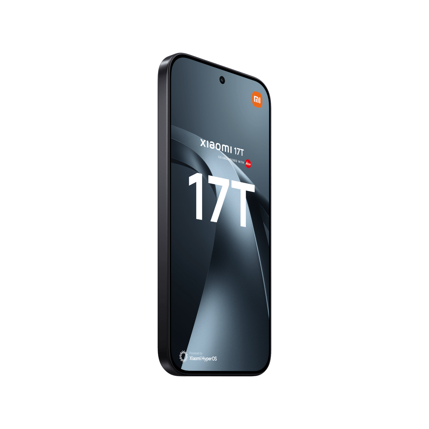 Telefon Xiaomi 17T Czarny Lewy, przedni bok