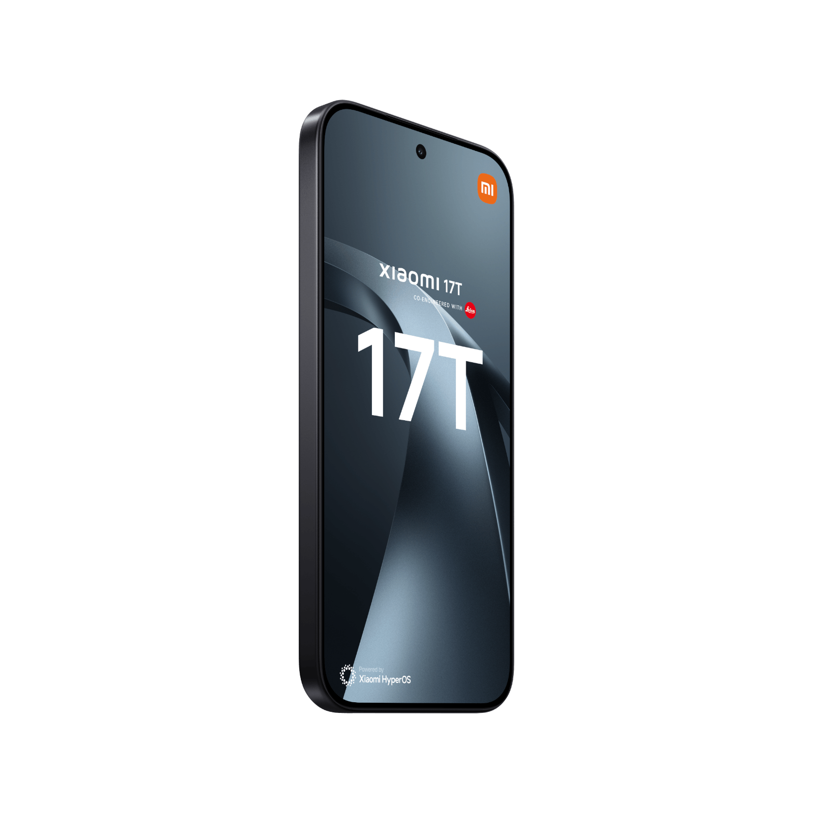 Telefon Xiaomi 17T Czarny Lewy, przedni bok