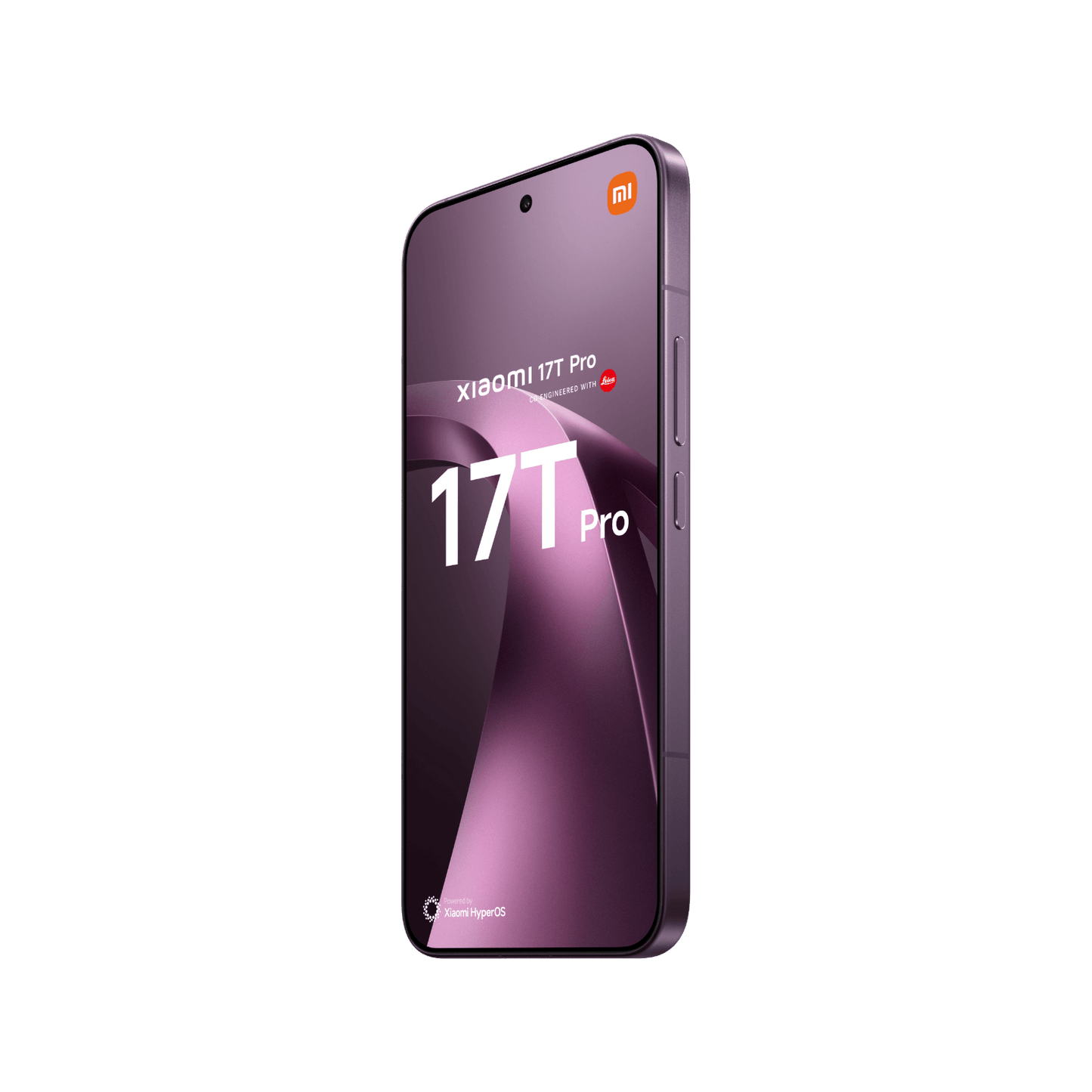 Xiaomi 17T Pro Violet Przedni, prawy bok
