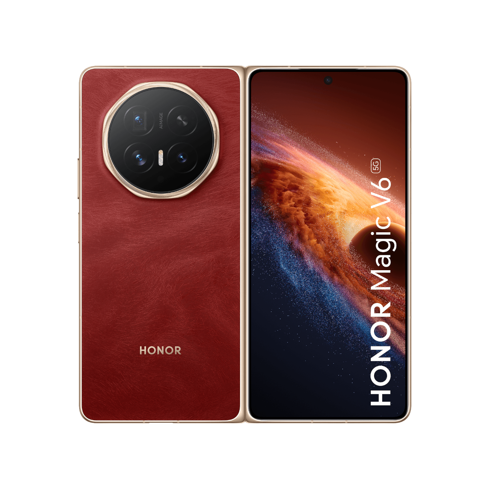 HONOR Magic V6 Czerwony Przód i tył obudowy