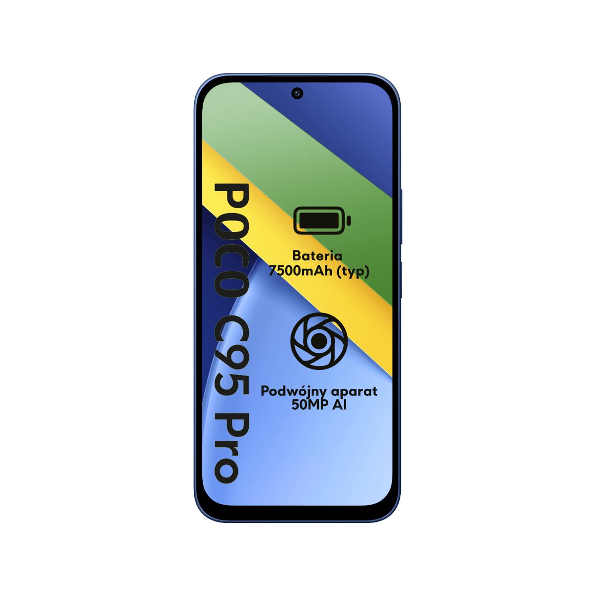 Smartfon POCO C95 Pro Niebieski Front