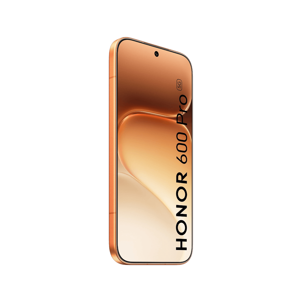Smartfon HONOR 600 Pro 5G Pomarańczowy Przedni bok
