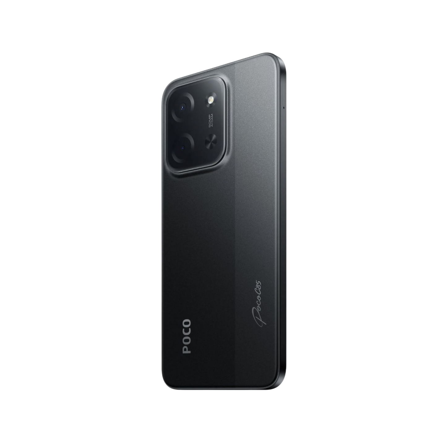 Smartfon POCO C85 Czarny Tylny, prawy bok