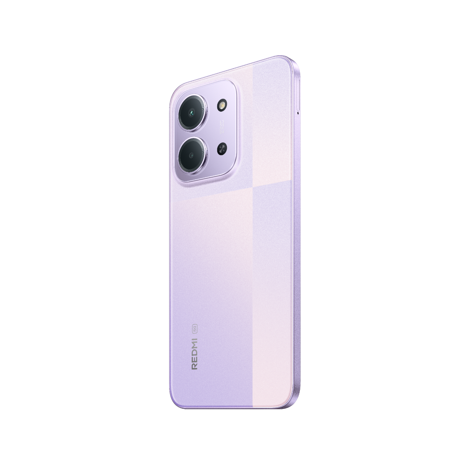 Smartfon Redmi 15C 5G Fioletowy Tylny, prawy bok