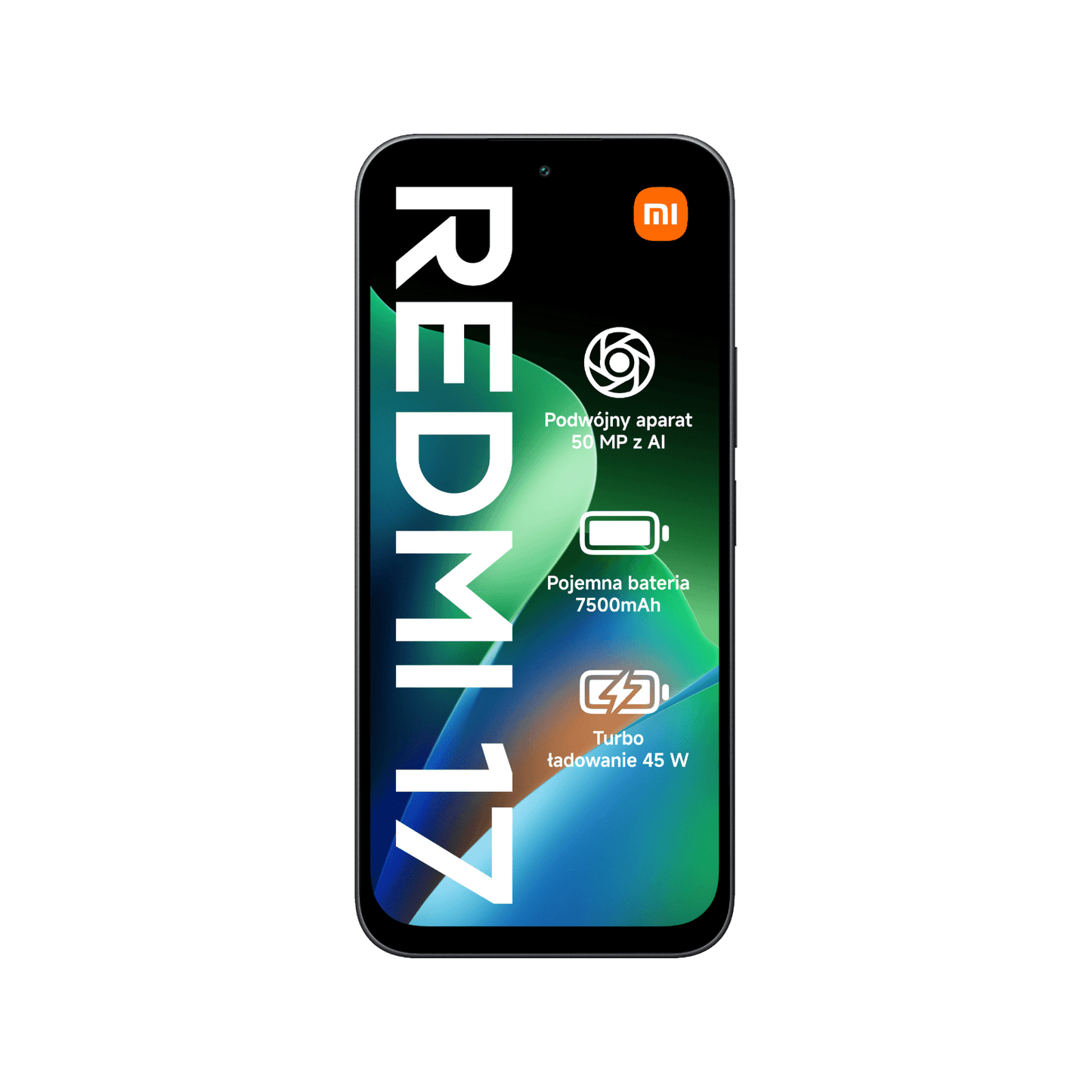 Smartfon Redmi 17 Czarny Front obudowy