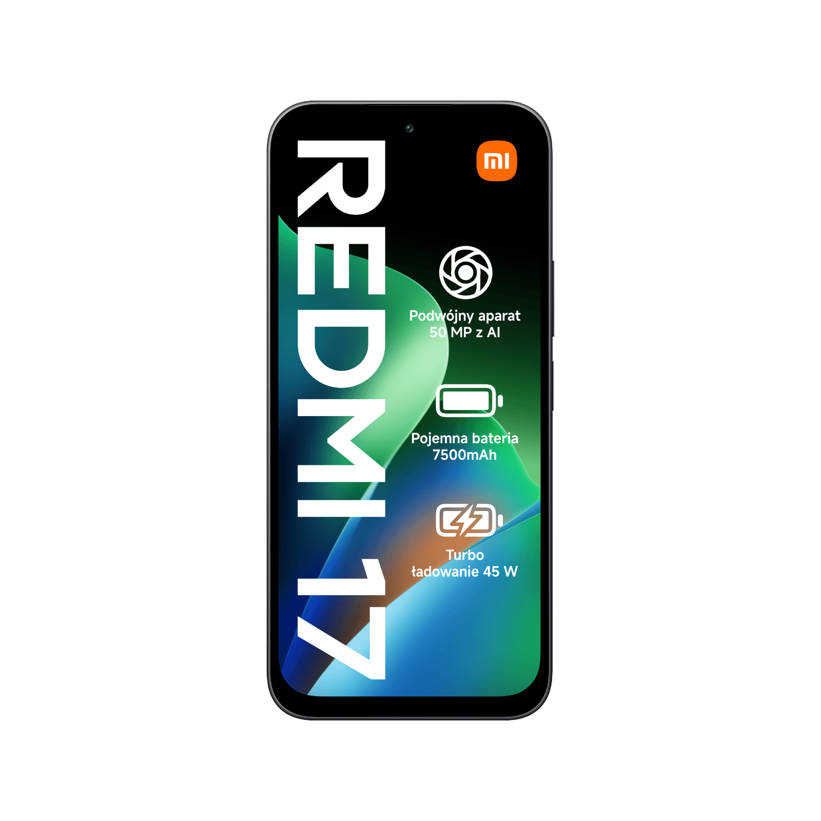 Smartfon Redmi 17 Czarny Front obudowy