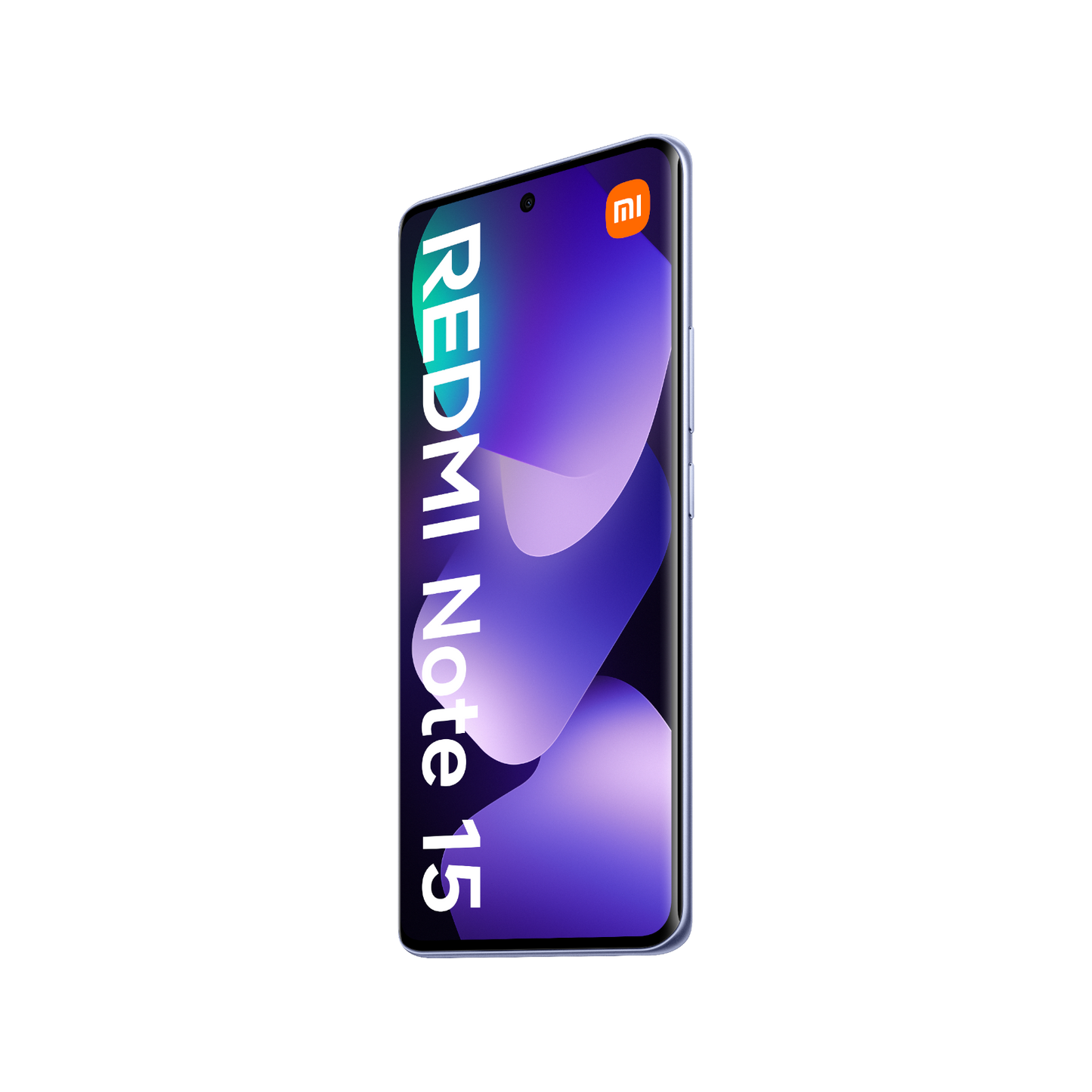 Smartfon Redmi Note 15 LTE Fioletowy Przedni, prawy bok