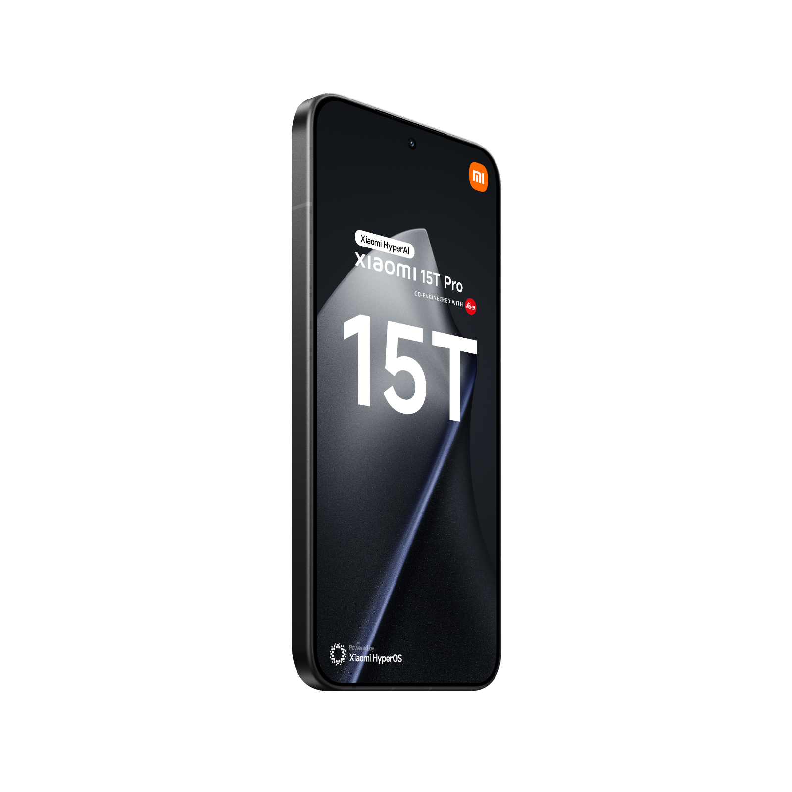 Smartfon Xiaomi 15T Pro Czarny Przedni, lewy bok