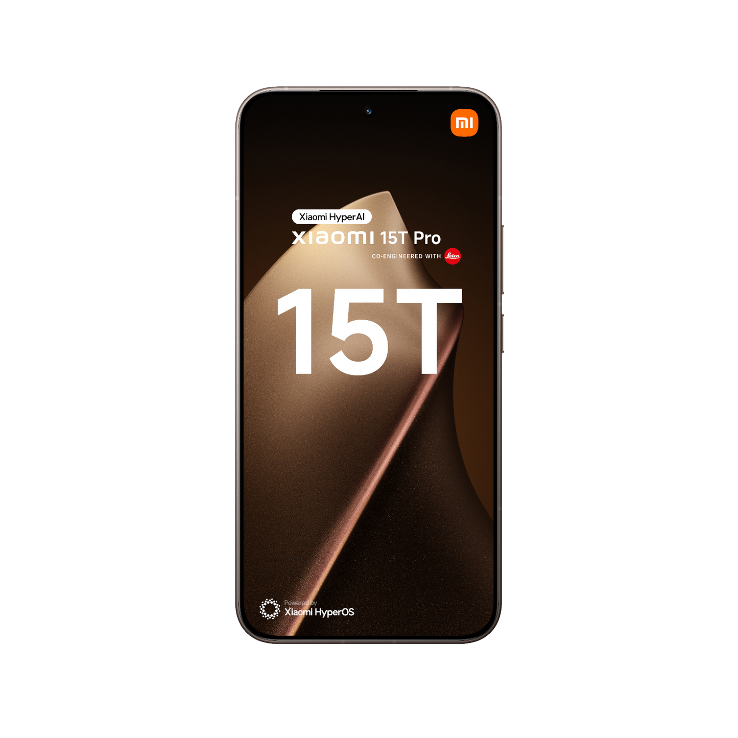 Smartfon Xiaomi 15T Pro Złoty Front
